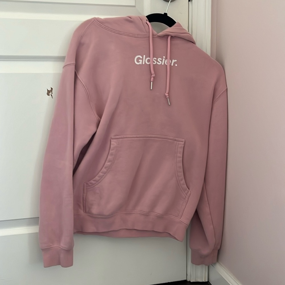 glossier hoodie size xs